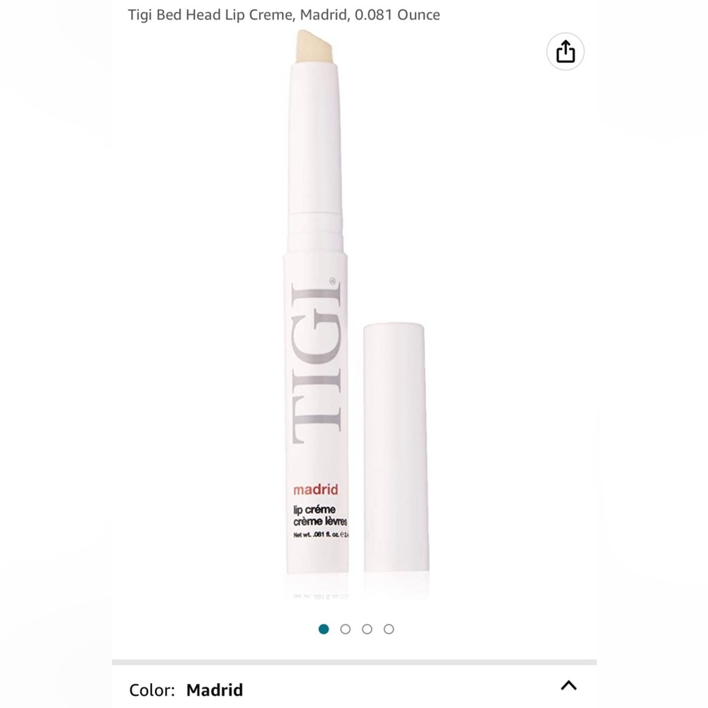NWT In Box TIGI Lip Crème in Color Madrid X 2 Full Size 2.4ml Tubes